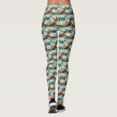 Leggings Chihuahua Beach Surf Peinture (Dos)