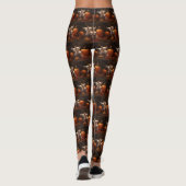 Leggings Chihuahua Chiot Automne Citrouille de plaisir (Dos)