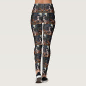 Leggings Chihuahua Citrouilles Halloween effrayant (Dos)
