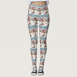 Leggings Chihuahua Winter Wonderland Christmas Joy