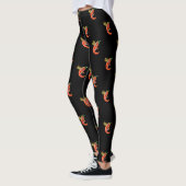 Leggings Chili épicé drôle sur feu (Gauche)