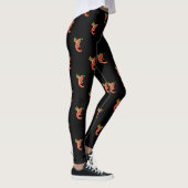Leggings Chili épicé drôle sur feu (Droite)