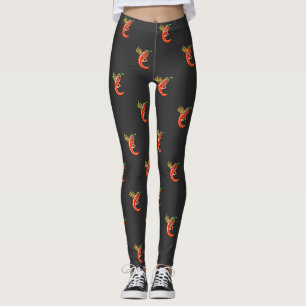Leggings Chili épicé drôle sur feu