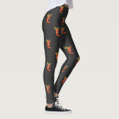 Leggings Chili épicé drôle sur feu (Droite)