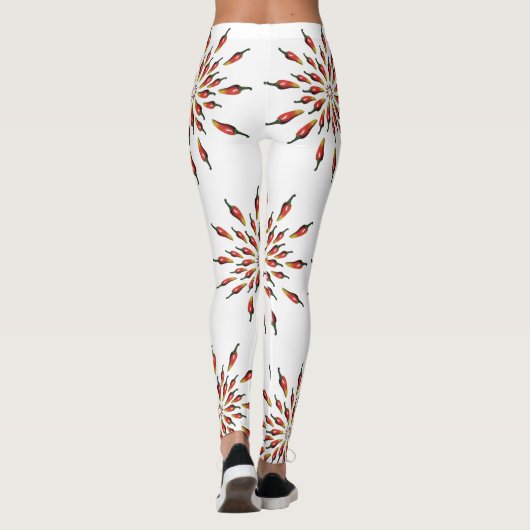 Leggings Chili Peppers Mandala Botanique Custom (Dos)