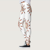 Leggings Chili Peppers Mandala Botanique Custom (Gauche)