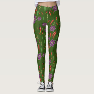 Leggings Chili Peppers Plante Botanique Custom