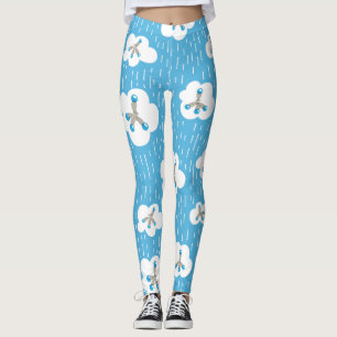 Leggings Chimie organique Molecules Geek de la science bleu