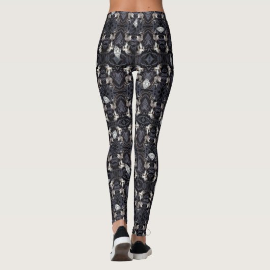 Leggings Chimigos - Chihuahuas et diamants (Dos)