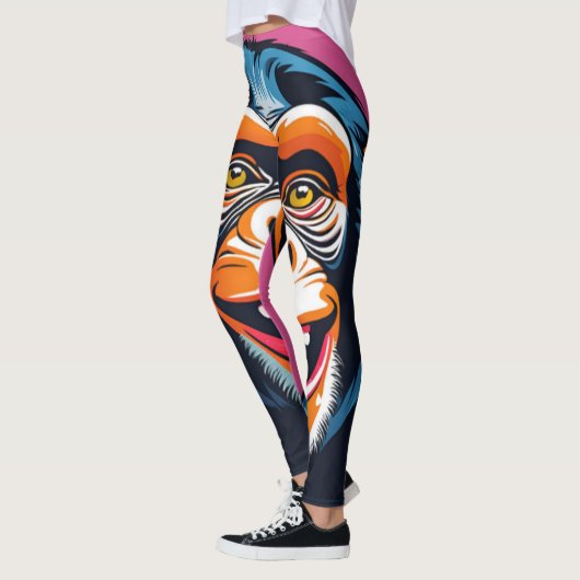 Leggings Chimpanzé fou mignon (Gauche)