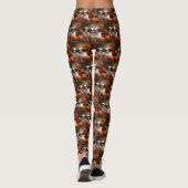Leggings Chiot japonais Chiot Automne Citrouille délice (Dos)
