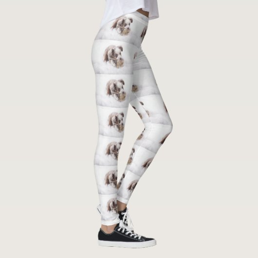Leggings chiot merle rouge australien (Droite)