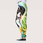 Leggings Chiot mignon au paradis (Gauche)
