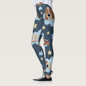 Leggings Chiots couchés : Bonne nuit Motif (Gauche)