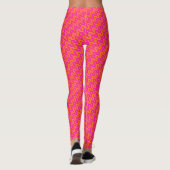 Leggings Chocking rose, brillant Orange Chevrons Islamiques (Dos)