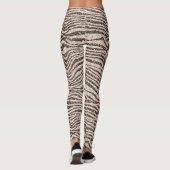 Leggings Chocolat Brown crème Blush Zebra Parties scintilla (Dos)