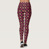 Leggings Chocolat de l'emplacement du coeur et des points (Dos)