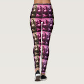 Leggings Chocolat rose violet Mona Lisa (Dos)