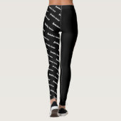 Leggings Chocolat Yorkie & Chien Nom et race (Dos)