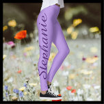 Leggings CHOISISSEZ VOTRE COULEUR Legings de Yoga personnal<br><div class="desc">CHOISISSEZ VOTRE COULEUR leggings de yoga personnalisés! Imprimé d'un bout à l'autre, avec votre nom dans un grand script violet foncé vers le haut d'une jambe! L'échantillon est violet pâle mais vous pouvez facilement customiser à la couleur de votre choix. Il est également facile de modifier ou de supprimer du...</div>