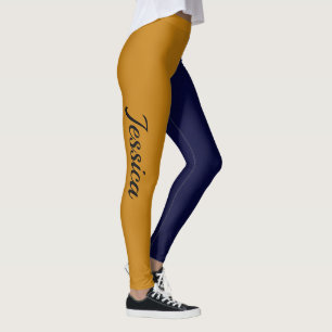 Leggings CHOISISSEZ VOTRE Pom-pom girl COULEUR Blue Gold Le