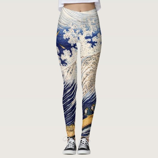 Leggings Choshi dans la province de Simosa par Hokusai (Devant)