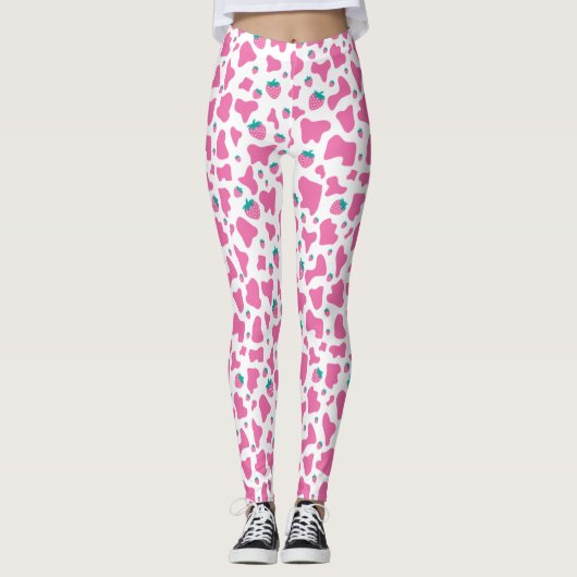 Leggings Chouette aux fraises (Devant)