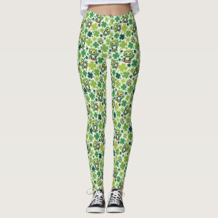 Leggings Chouette bébé mignon St Patrick dessin animé