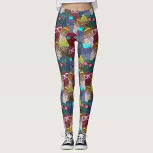 Leggings Chouette dans la couronne