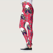 Leggings Chouette d'art populaire (Gauche)