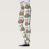 Leggings Chouette de dessin d'oiseaux chauds Chouette Poste (Gauche)