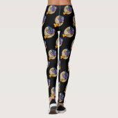 Leggings Chouette de l'assistant de dessin animé volant sur (Dos)