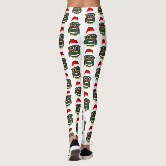 Leggings Chouette de Noël (Dos)