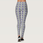 Leggings Chouette des bois bleus (Dos)