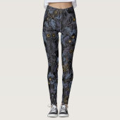 Leggings Chouette lynx conception de nuit (Devant)