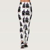 Leggings Chouette noire sorcière (Dos)