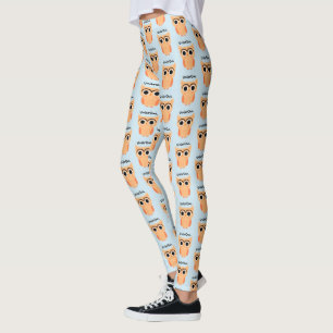 Leggings Chouette unibrow UnibrOwl   Funny Cute Owl Motif
