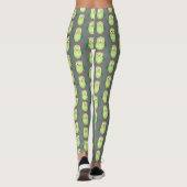 Leggings Chouette verte et verte (Dos)