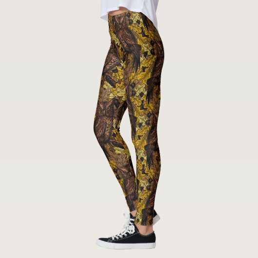 Leggings Chouettes d'automne (Gauche)