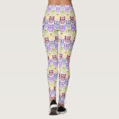 Leggings Chouettes mignonnes, Chouette Motif, Chouettes pou (Dos)
