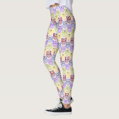 Leggings Chouettes mignonnes, Chouette Motif, Chouettes pou (Gauche)