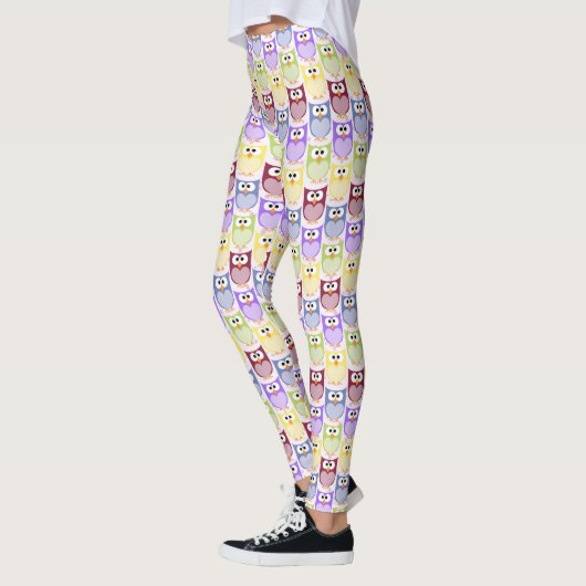 Leggings Chouettes mignonnes, Chouette Motif, Chouettes pou (Gauche)