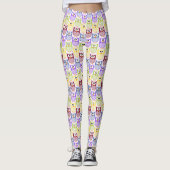 Leggings Chouettes mignonnes, Chouette Motif, Chouettes pou (Devant)