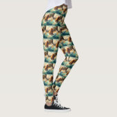 Leggings Chow Chow Beach Plage Surf Peinture (Droite)