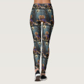 Leggings Chow Chow Chien Peinture Whimsical Halloween (Dos)