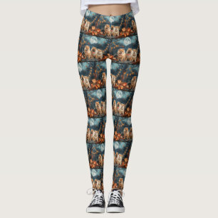 Leggings Chow Chow Halloween Éffrayant