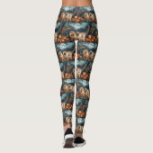 Leggings Chow Chow Halloween Épouvante (Dos)