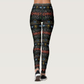 Leggings Christian Ugly Joyeux Sweat de Noël Jésus Dieu (Dos)