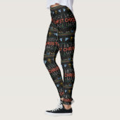 Leggings Christian Ugly Joyeux Sweat de Noël Jésus Dieu (Gauche)