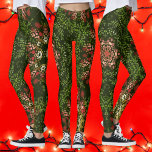 Leggings Christmas Dot Mandala<br><div class="desc">Ce mandala super est orné de vert, rouge et blanc festif. Il a été inspiré par les mandalas à points de peinture et noël! Motifs géométriques Trippy pour hippie moderne cette saison de vacances!</div>